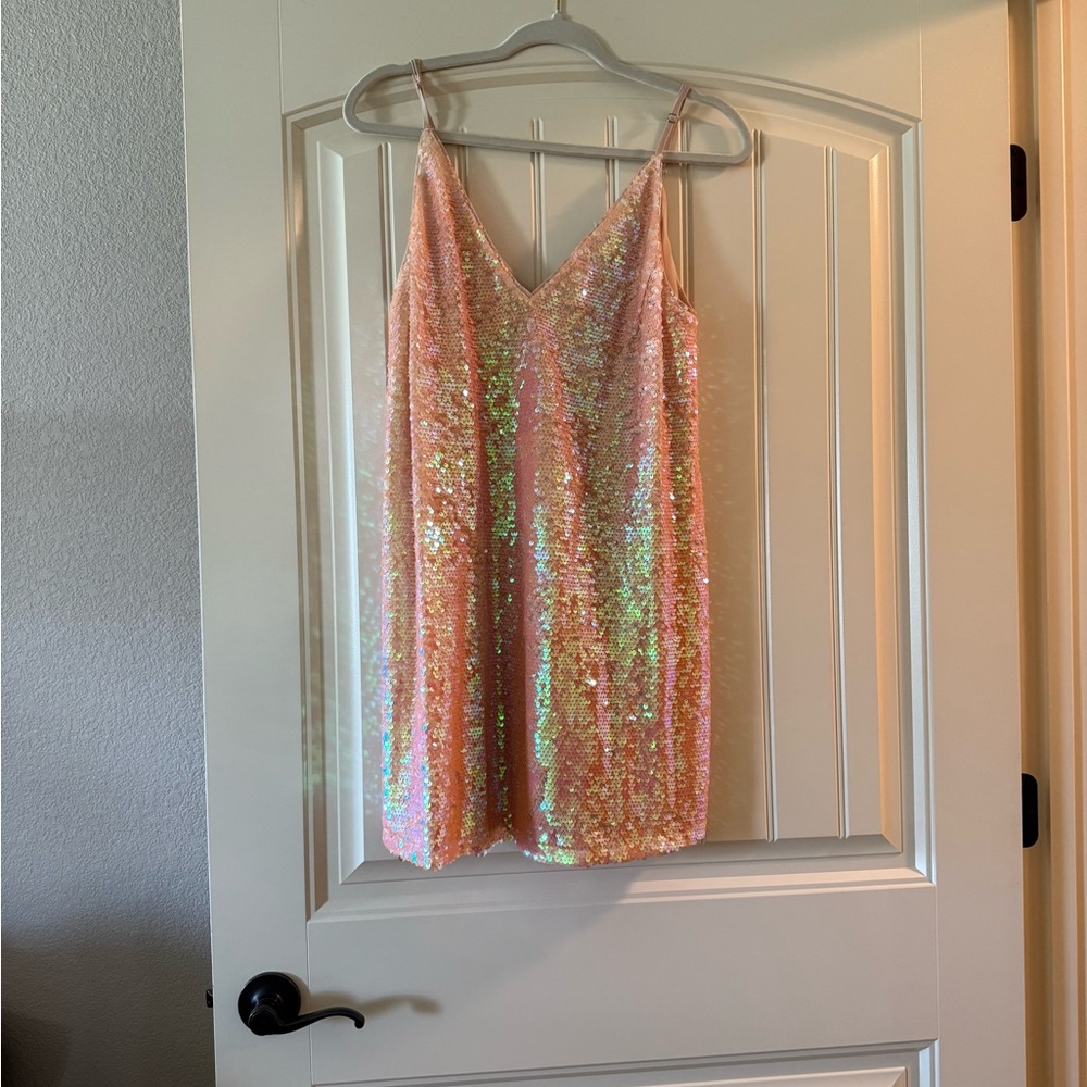 NWT Buddy Love Blush Sequin Dress